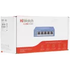 Коммутатор HiWatch DS-S504GP (L2) 5x1Гбит/с 4PoE 35W неуправляемый