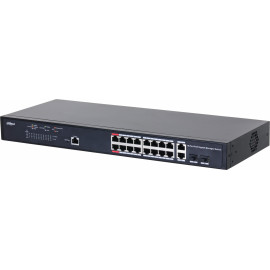 Коммутатор Dahua DH-PFS4218-16GT-230 16G 2SFP 230W управляемый