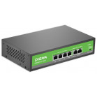 Коммутатор Digma DSP204F-2F-T80 DSP204F-2F-T80 V1 (L2) 6x100Мбит/с 4PoE 4PoE+ 80W неуправляемый