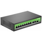 Коммутатор Digma DSP208G-2G-1S-T120 (L2) 10x1Гбит/с 1SFP 8PoE 8PoE+ 120W неуправляемый