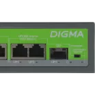 Коммутатор Digma DSP208G-2G-1S-T120 (L2) 10x1Гбит/с 1SFP 8PoE 8PoE+ 120W неуправляемый