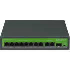 Коммутатор Digma DSP208G-2G-1S-T120 (L2) 10x1Гбит/с 1SFP 8PoE 8PoE+ 120W неуправляемый