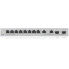 Коммутатор Zyxel XGS1210-12-ZZ0102F (L2) 8x1Гбит/с 2x2.5Гбит/с 2SFP+ управляемый