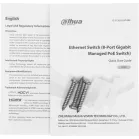 Коммутатор Dahua DH-S4210-8GT-110 (L2) 10x1Гбит/с 2SFP 8PoE 110W управляемый