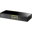 Коммутатор Cudy GS2008PS2 (L2) 8x1Гбит/с 2SFP 8PoE+ 120W управляемый