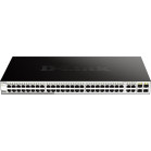 Коммутатор D-Link DGS-1210-52/FL2A (L2) 52x1Гбит/с 4xКомбо(1000BASE-T/SFP) управляемый
