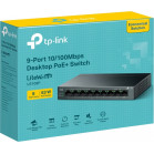 Коммутатор TP-Link LS109P (L2) 9x100Мбит/с 8PoE 8PoE+ 63W неуправляемый