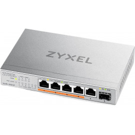 Коммутатор Zyxel XMG-105HP-EU0101F (L2) 5x2.5Гбит/с 1SFP+ 4PoE++ 70W неуправляемый