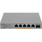 Коммутатор Zyxel XMG-105HP-EU0101F (L2) 5x2.5Гбит/с 1SFP+ 4PoE++ 70W неуправляемый