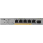 Коммутатор Zyxel XMG-105HP-EU0101F (L2) 5x2.5Гбит/с 1SFP+ 4PoE++ 70W неуправляемый