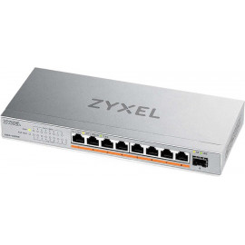 Коммутатор Zyxel XMG-108HP-EU0101F (L2) 8x2.5Гбит/с 1SFP+ 8PoE++ 100W неуправляемый