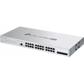 Коммутатор TP-Link Omada Pro S5500-24GP4F (L2+) 24x1Гбит/с 4xКомбо(1000BASE-T/SFP) 4SFP 24PoE+ 250W управляемый