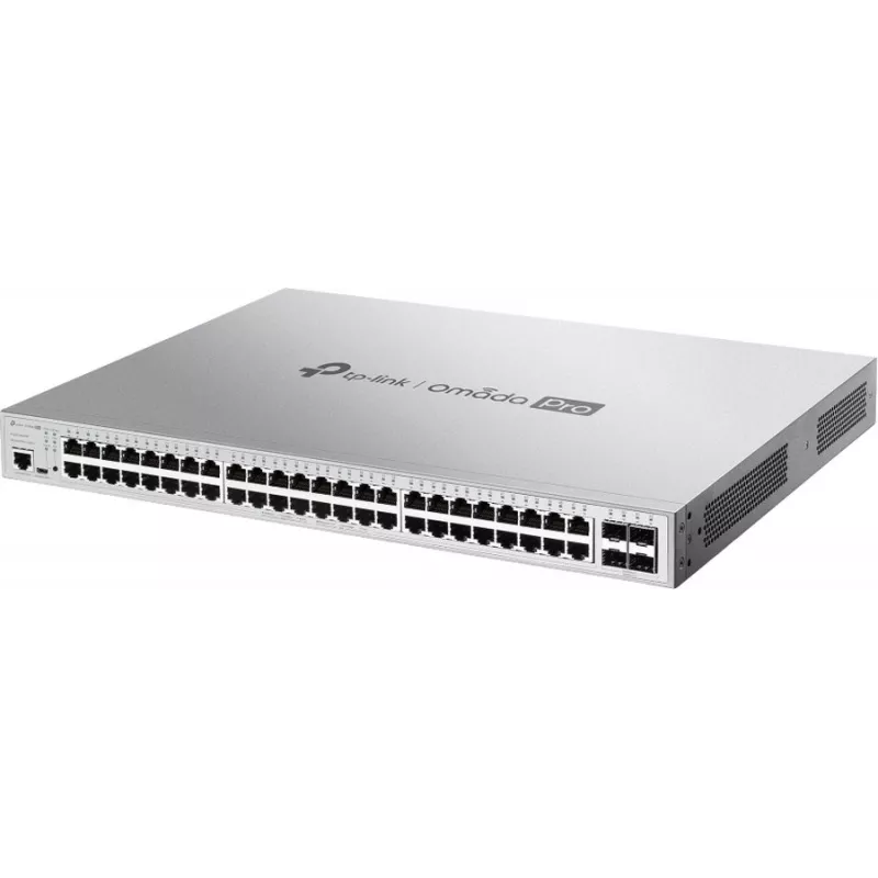 Коммутатор TP-Link Omada Pro S5500-48GP4F (L2+) 48x1Гбит/с 4xКомбо(1000BASE-T/SFP) 4SFP 48PoE+ 384W управляемый