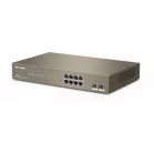 Коммутатор IP-Com G3310F (L2) 8x1Гбит/с 2xКомбо(1000BASE-T/SFP) 2SFP управляемый
