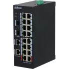 Коммутатор Dahua DH-HS3220-16GT-190 (L2) 18x1Гбит/с 4xКомбо(1000BASE-T/SFP) 2SFP 16PoE+ 190W неуправляемый