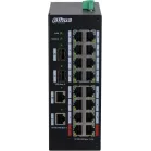Коммутатор Dahua DH-HS3220-16GT-190 (L2) 18x1Гбит/с 4xКомбо(1000BASE-T/SFP) 2SFP 16PoE+ 190W неуправляемый