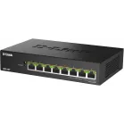 Коммутатор D-Link DMS-108P/A1A (L2) 8x2.5Гбит/с 8PoE 230W неуправляемый