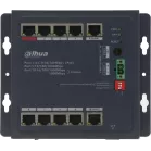 Коммутатор Dahua DH-CHS4110-8ET-90-F (L2) 8x100Мбит/с 1x1Гбит/с 1xКомбо(1000BASE-T/SFP) 8PoE 90W управляемый