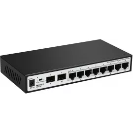Коммутатор Origo OS2210F OS2210F/A2A (L2) 8x1Гбит/с 2SFP неуправляемый
