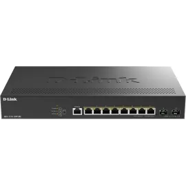 Коммутатор D-Link DGS-1210-10XP/ME/C1A (L2) 8x1Гбит/с 2SFP+ 8PoE+ 240W управляемый