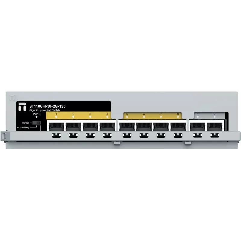 Коммутатор Netis ST110GHPDI-2G-130 (L2) 8x100Мбит/с 2x1Гбит/с 8PoE+ 130W неуправляемый