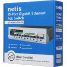 Коммутатор Netis ST110GPDI-2G-130 (L2) 10x1Гбит/с 8PoE 8PoE+ 120W неуправляемый