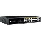 Коммутатор Netis ST118GHPDI-2G-130 (L2) 16x100Мбит/с 2x1Гбит/с 16PoE 130W неуправляемый