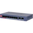 Коммутатор Dahua DH-CS4210-8GT-110 (L2) 8x100Мбит/с 2xКомбо(1000BASE-T/SFP) управляемый
