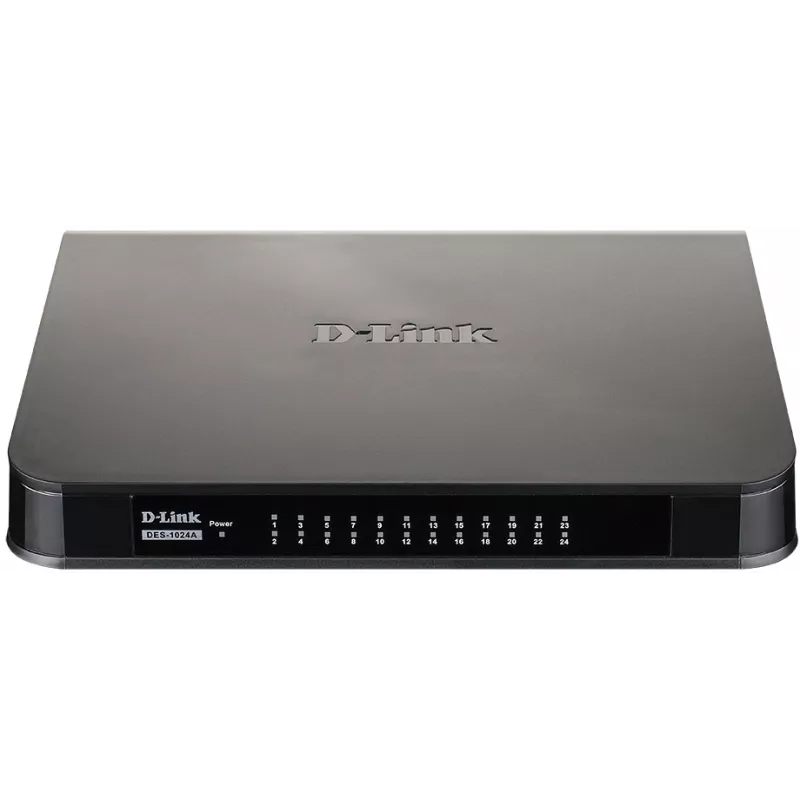 Коммутатор D-Link DES-1024A/E3A (L2) 24x100Мбит/с неуправляемый