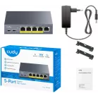 Коммутатор Cudy GS105P (L2) 5x1Гбит/с 4PoE+ управляемый