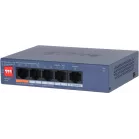 Коммутатор Dahua DH-CS4005-4ET1GT-60 (L2) 4x100Мбит/с 1x1Гбит/с 4PoE 60W управляемый
