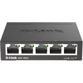 Коммутатор D-Link DGS-1005D/R1A (L2) 5x1Гбит/с неуправляемый