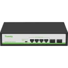 Коммутатор Tiandy TC-P3S06 H/0402/AT/60/V2.0 (L2) 4x1Гбит/с 2SFP 4PoE 60W неуправляемый