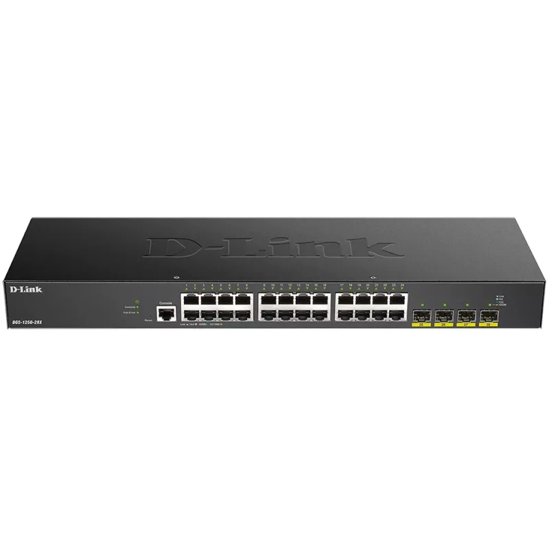 Коммутатор D-Link DGS-1250-28X/RU/A1A (L3) 24x1Гбит/с 4SFP+ управляемый