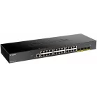 Коммутатор D-Link DGS-1250-28X/RU/A1A (L3) 24x1Гбит/с 4SFP+ управляемый