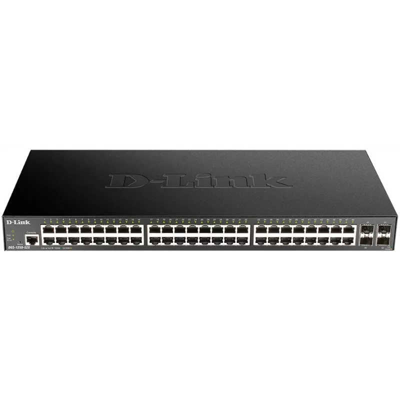 Коммутатор D-Link DGS-1250-52X/RU/A1A (L3) 48x1Гбит/с 4SFP+ управляемый