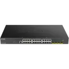 Коммутатор D-Link DGS-1250-28XMP/RU/A1A (L3) 24x1Гбит/с 4SFP+ 24PoE 370W управляемый