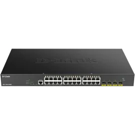 Коммутатор D-Link DGS-1250-28XMP/RU/A1A (L3) 24x1Гбит/с 4SFP+ 24PoE 370W управляемый