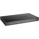 Коммутатор D-Link DGS-1250-52XMP/RU/A1A 48x1Гбит/с 4SFP+ 370W управляемый
