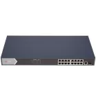 Коммутатор Hikvision DS-3E0518P-E (L2) 18x1Гбит/с 16PoE 230W неуправляемый