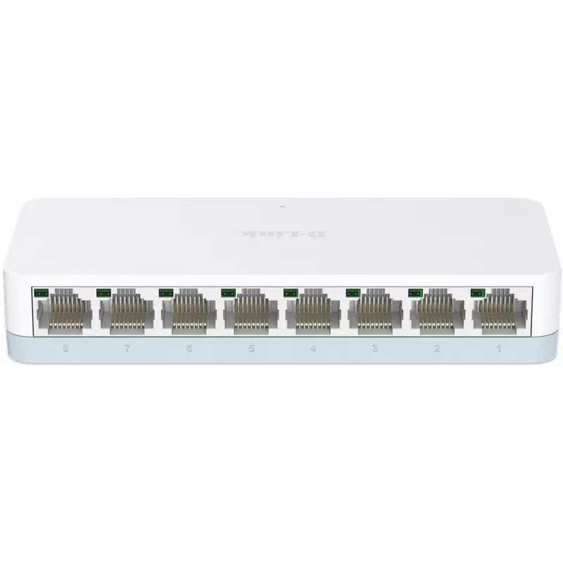 Коммутатор D-Link DES-1008C/C1A (L2) 8x100Мбит/с неуправляемый
