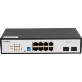 Коммутатор SNR SNR-S2300G-8TM-POE (L2) 8x1Гбит/с 2SFP 8PoE 130W управляемый