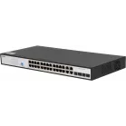 Коммутатор SNR SNR-S2300G-24TC-POE (L2) 24x1Гбит/с 4xКомбо(1000BASE-T/SFP) 24PoE 370W управляемый