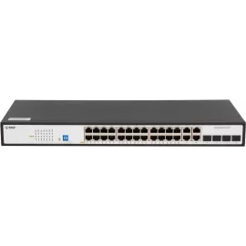 Коммутатор SNR SNR-S2300G-24TC-POE (L2) 24x1Гбит/с 4xКомбо(1000BASE-T/SFP) 24PoE 370W управляемый