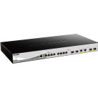 Коммутатор D-Link DXS-1210-12TC (L2) 8x10Гбит/с 2xКомбо(10GBase-T/SFP+) 2SFP+ настраиваемый