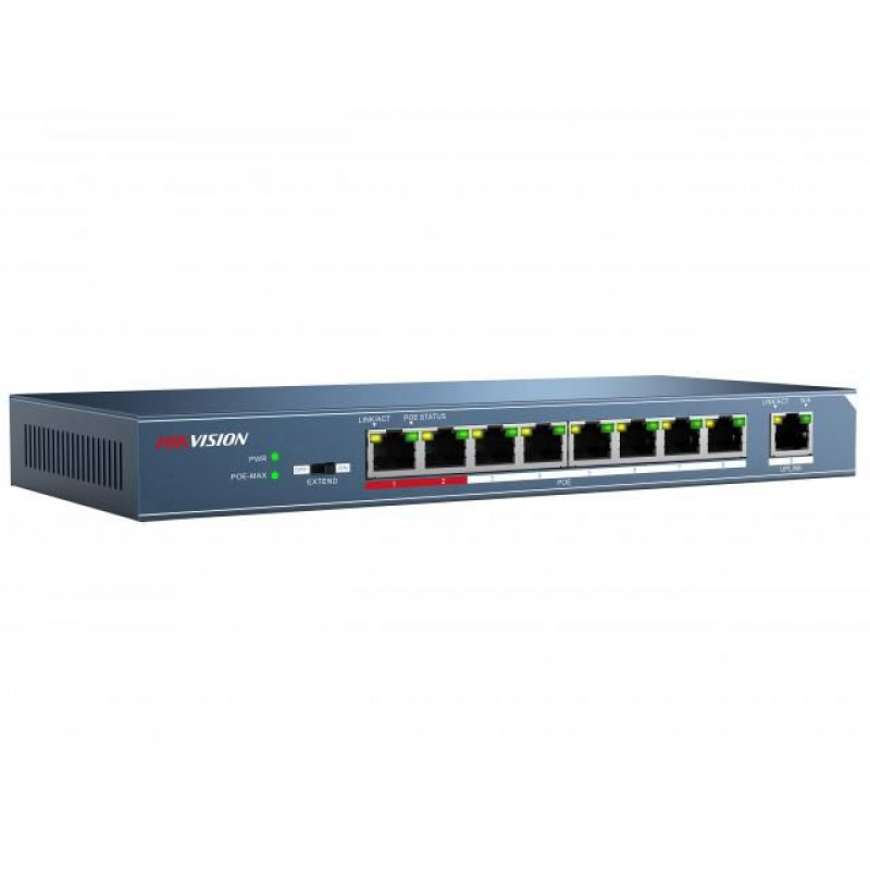 Коммутатор Hikvision DS-3E0109P-E(C) 115W неуправляемый
