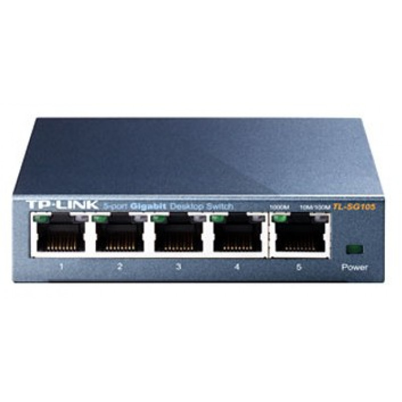Коммутатор TP-Link TL-SG105 (L2) 5x1Гбит/с неуправляемый