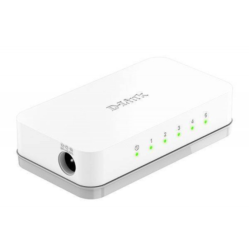 D-Link DES-1005C/B1A Неуправляемый коммутатор с 5 портами 10/100Base-TX
