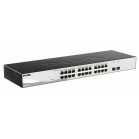 D-Link DGS-1210-26/F3A Настраиваемый L2 коммутатор с 24 портами 10/100/1000Base-T и 2 портами 1000Base-X SFP