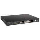 D-Link DGS-1100-26MPPV2/A3A Настраиваемый L2 коммутатор с 24 портами 10/100/1000Base-T и 2 комбо-портами 1000Base-T/SFP
